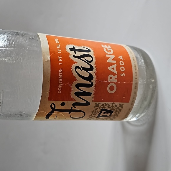 Vintage Orange soda bottle Finast Hartford Connecticut original Pop bottle 1pt - Picture 2 of 8